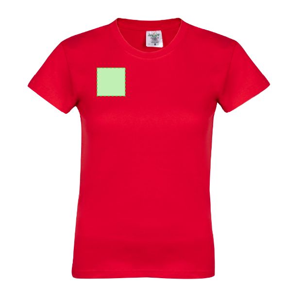 Pecho derecho (hasta 8 × 8 cm) — Camiseta de mujer WCS150