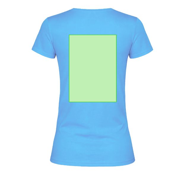 Espalda (hasta 22 × 30 cm) — Camiseta de mujer WCS180