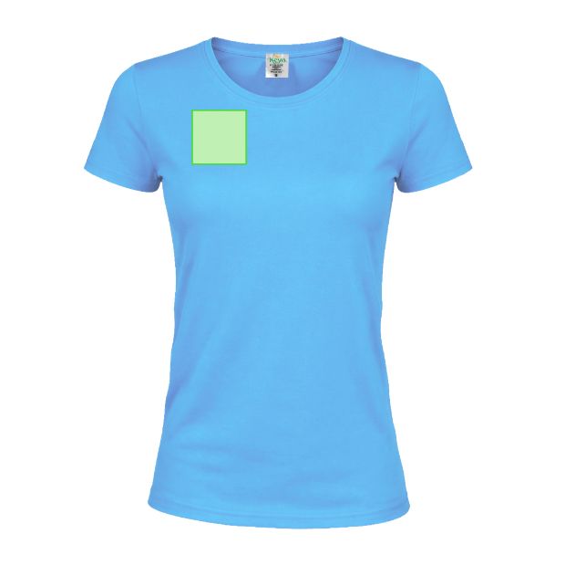 Pecho derecho (hasta 8 × 8 cm) — Camiseta de mujer WCS180