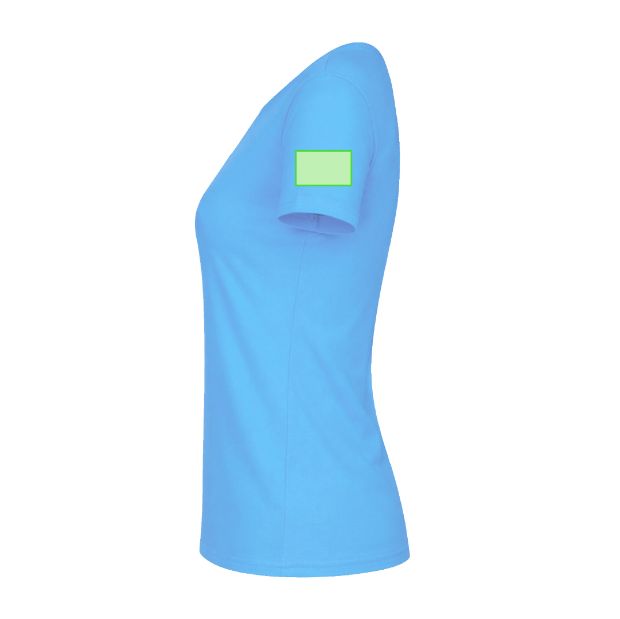 Manga izquierda (hasta 8 × 5 cm) — Camiseta de mujer WCS180