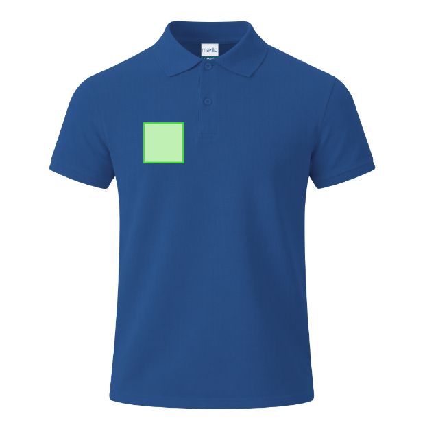 Pecho derecho (hasta 8 × 8 cm) — Polo Charles