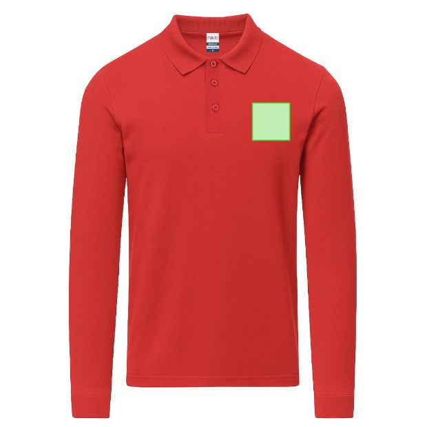 Pecho izquierdo (hasta 8 × 8 cm) — Polo Charlot