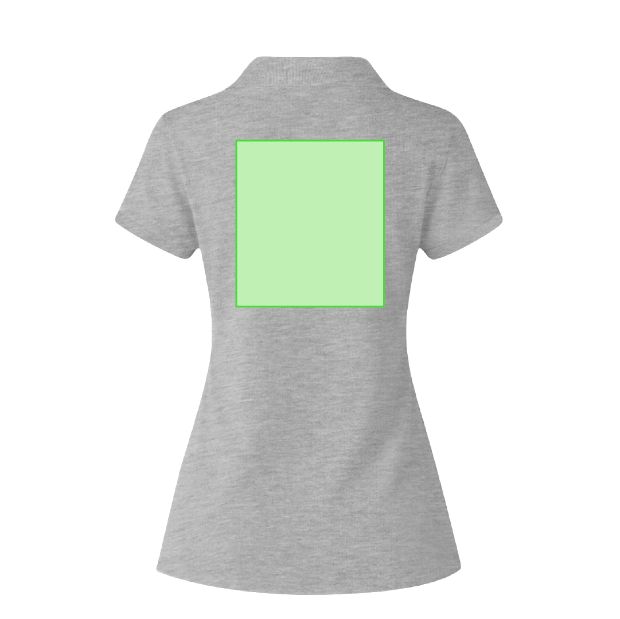 Espalda (hasta 22 × 30 cm) — Polo de mujer Koupan