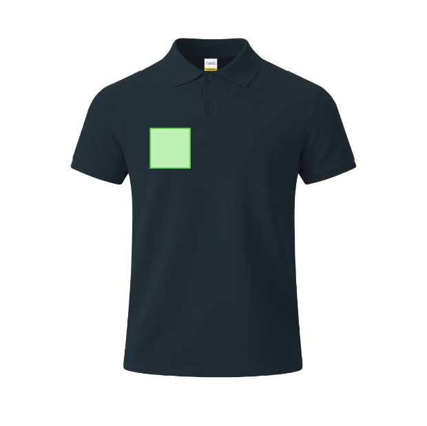 Pecho derecho (hasta 8 × 8 cm) — Polo infantil Charles