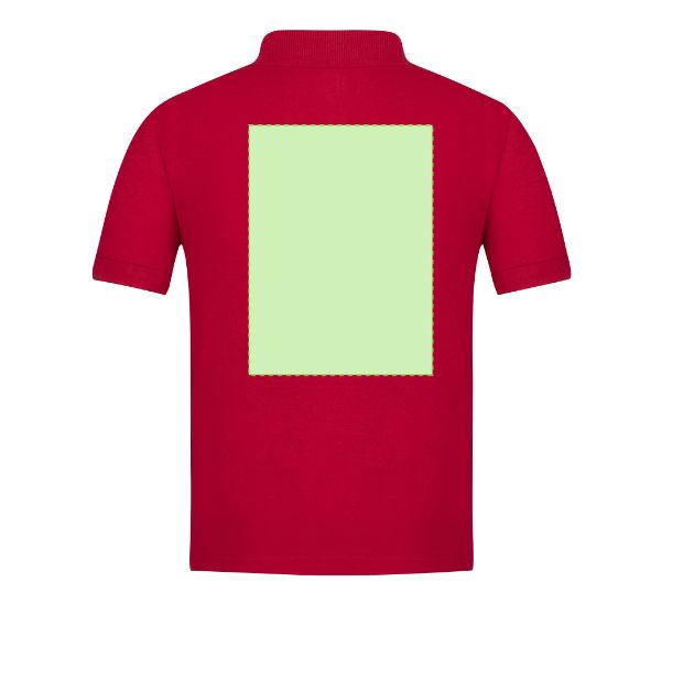 Espalda (hasta 22 × 30 cm) — Polo infantil YPS180