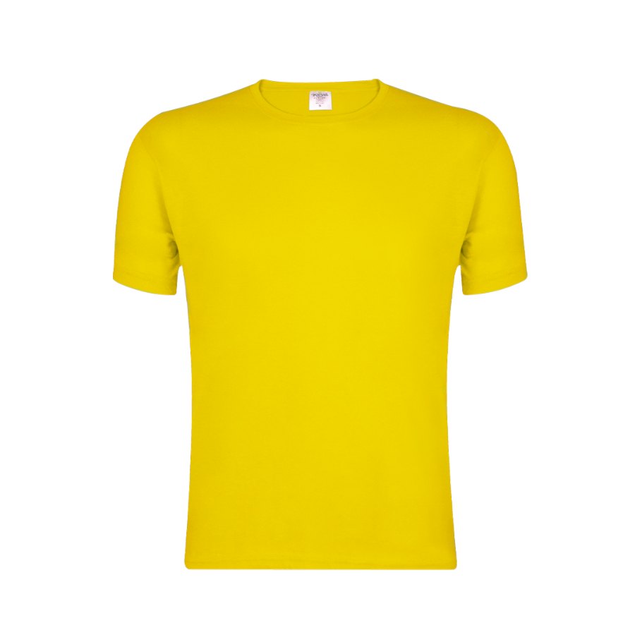 [15855005102] Camiseta personalizada con impresión DTF — MC130 (Amarillo, S)