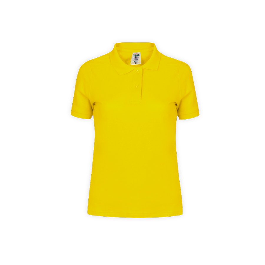 [15872005102] Polo de mujer personalizado con impresión DTF — WPS180 (Amarillo, S)