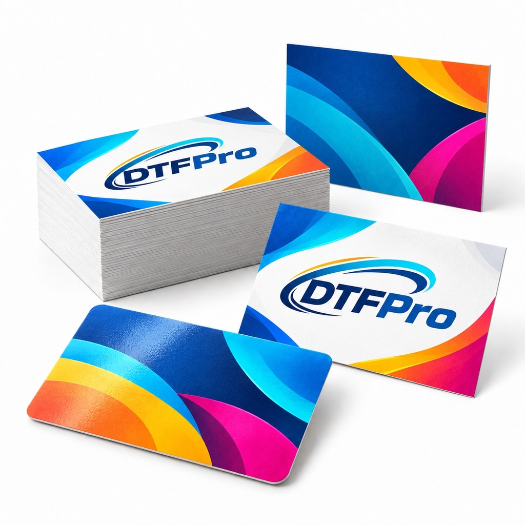 Tarjetas de visita web (Estucado brillo 300 g, 1 cara (4/0), Sin plastificar, 100 tarjetas)